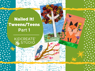 Kidcreate Studio - Newport News. Nailed It!  Part 1 - Teens & Tweens & Teens Weekly Class  (10-14 Years)