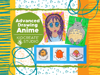 Kidcreate Studio - Ashburn. Advanced Drawing- Anime Weekly Class (7-12 Years)