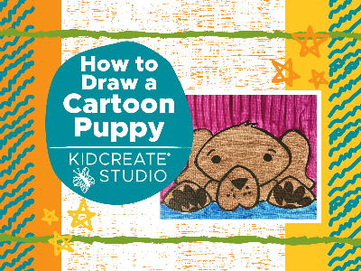 SUPER SATURDAY - FREE TRIAL CLASS! How to Draw a Cartoon Puppy (5-12 years) 